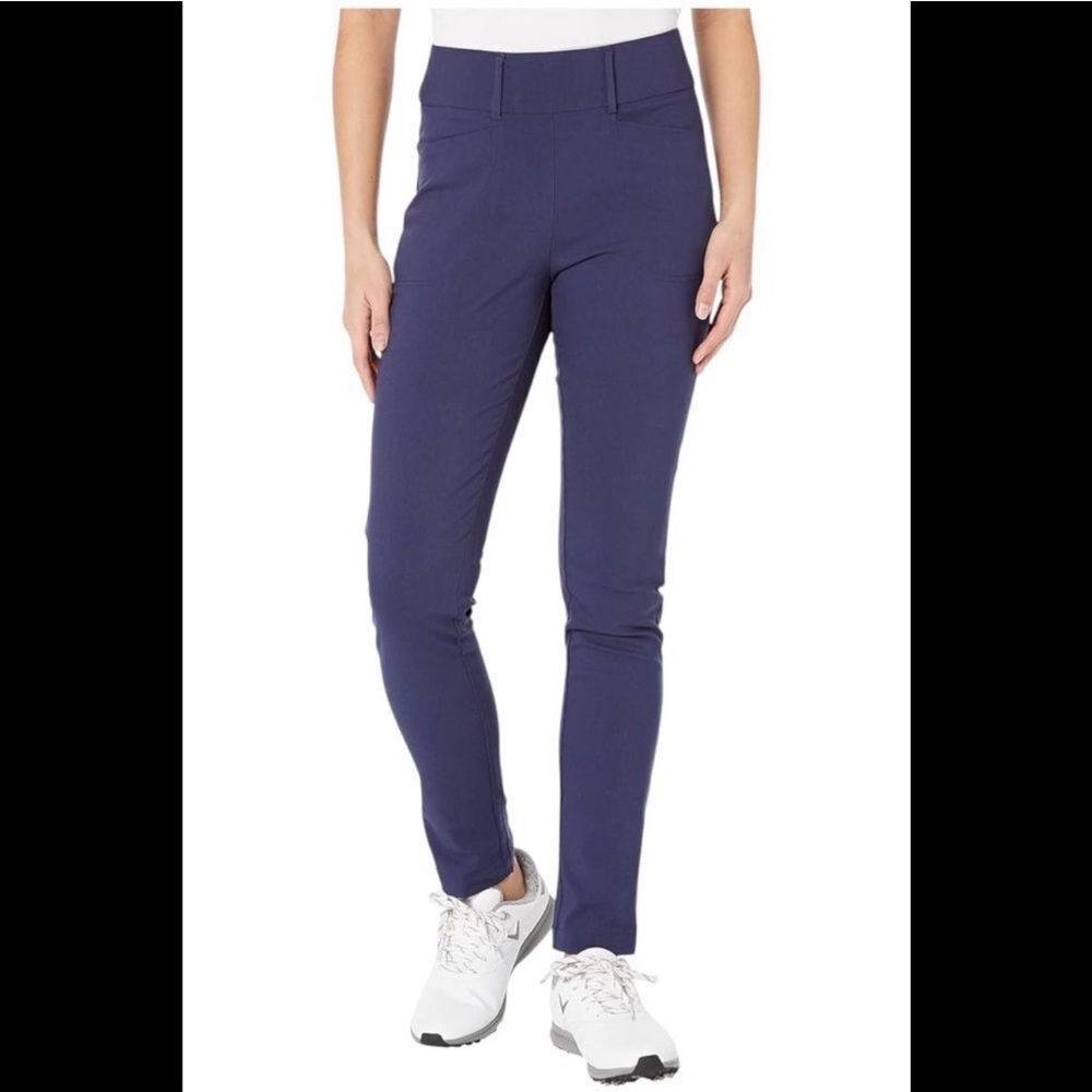Callaway Stretch Golf Pants woman’s pull on comfortable navy blue Sz XXL